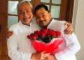 पटना में चुनावी नतीजों के बाद नीतीश कुमार के आवास पर जश्न, बेटे निशांत ने गले लगाकर दी बधाई