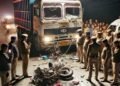 ट्रक की टक्कर से बाइक सवार किशोर की मौत, दो दोस्त घायल