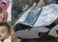 अनियंत्रित होकर कार पलटी, दो युवक बाल-बाल बचे