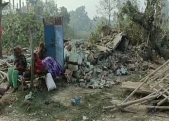 ताजनगर व सुल्तानपुर गांव में अवैध निर्माण पर तोड़फोड़